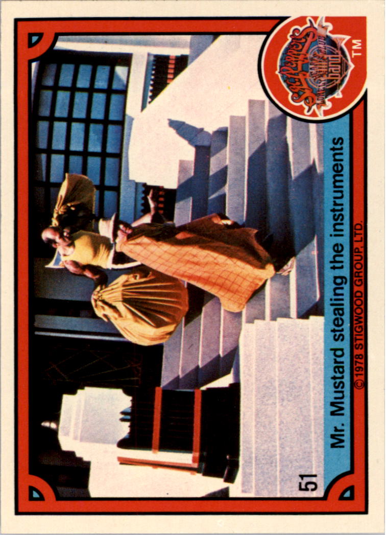 1978 Donruss Sgt. Pepper's Lonely Hearts Club Band #51 Mr. Mustard stealing the instruments