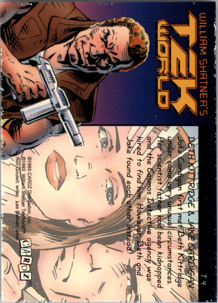 1994 Cardz William Shatner's Tek World TekChrome #T4 Beth and Jake back image