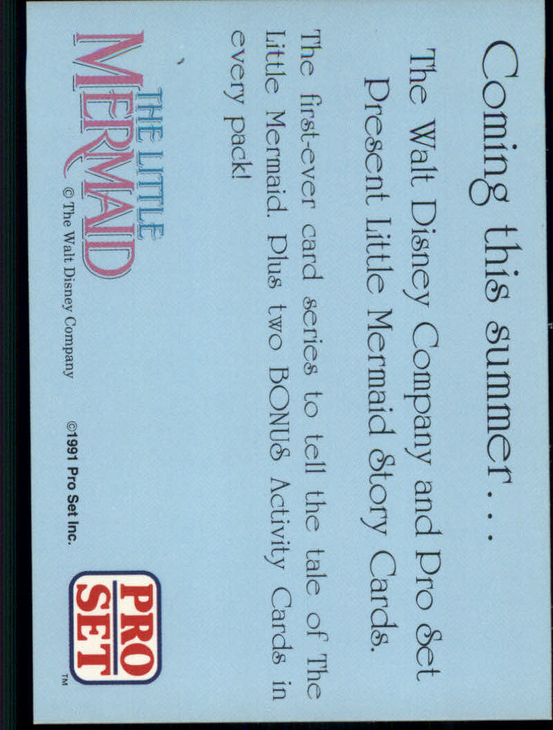 The Little Mermaid (1991 Pro Set) "Promo and Insert" Cards - Picture 3 of 77