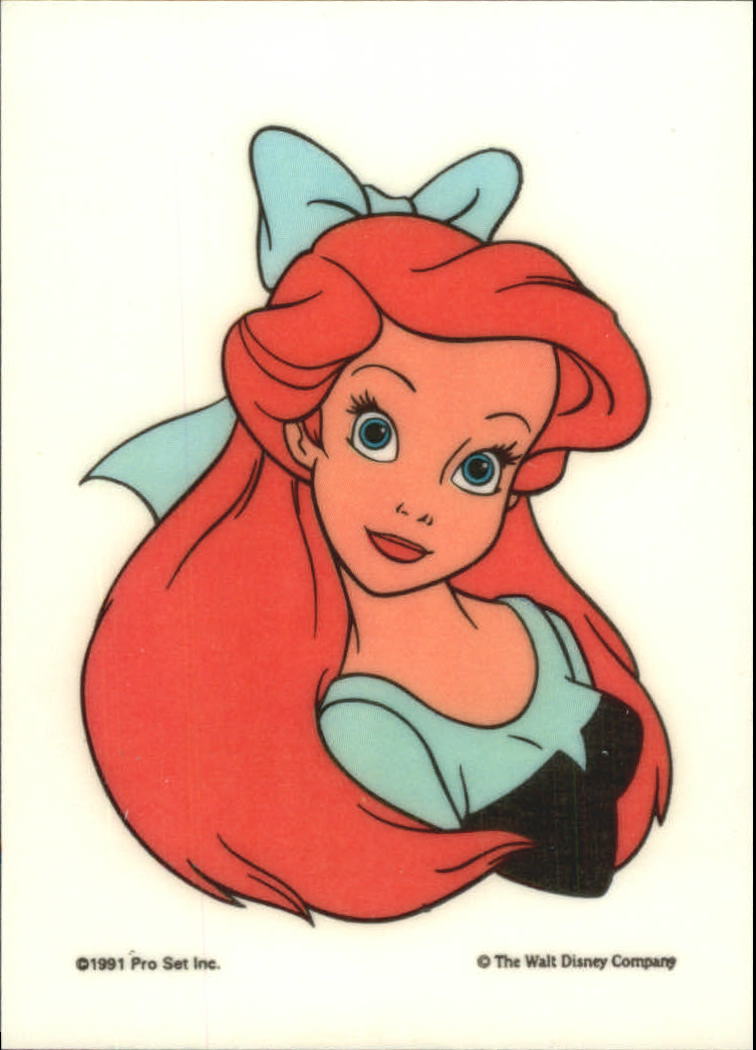 1991 the little mermaid stick ems #2 human ariel - nm-mt