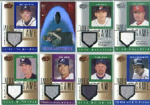 2001 Leaf Certified Materials Fabric of the Game #74, Jim Edmonds Game Worn Jersey, Serial #083/291