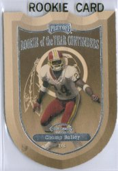 Champ Bailey 1999 Playoff Contenders Rookie of the Year Contender Insert Card