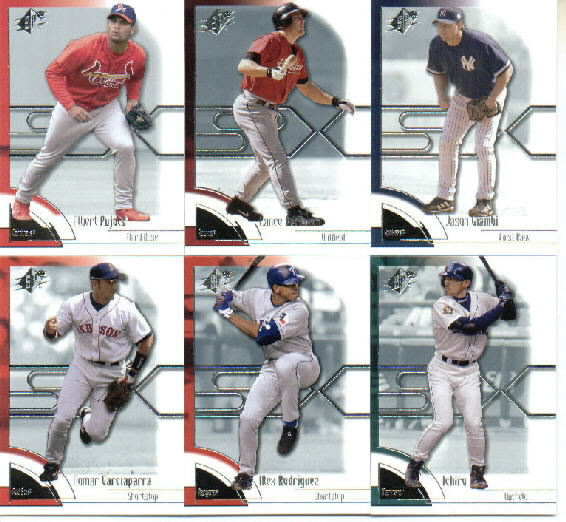 2002 Upper Deck SPx Hobby Baseball Complete Base Set of 90 Cards