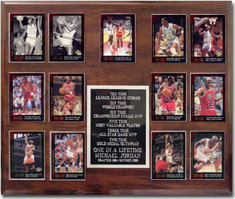 Michael Jordan Wood Plaque -- 