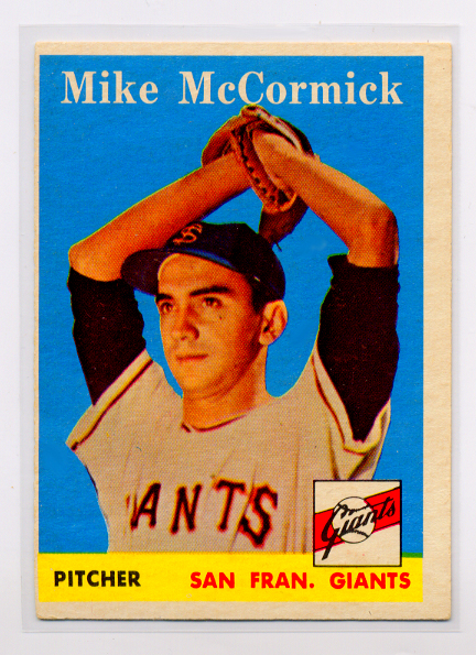 1958 Topps #37 Mike McCormick RC/UER Photo actually/Ray Monzant