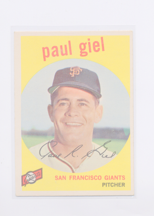 1959 Topps #9 Paul Giel