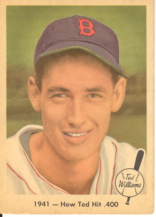 1959 Fleer Ted Williams #17 How Ted Hit .400