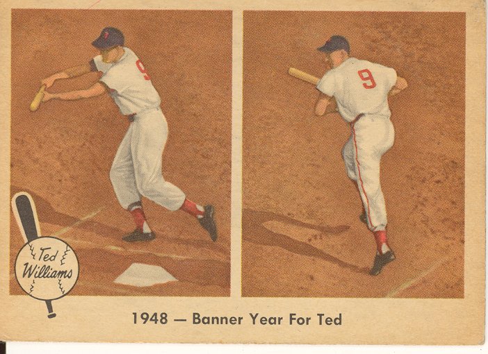 1959 Fleer Ted Williams #36 Banner Year for Ted