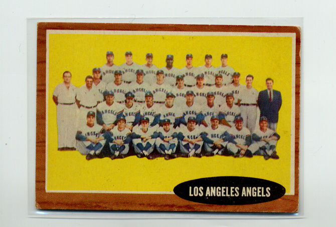 1962 Topps #132B Los Angeles Angels TC/With Inset Photos