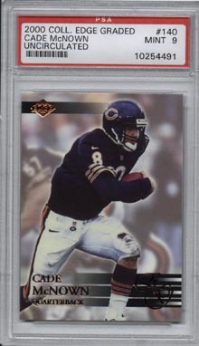 2000 Collector's Edge Graded Football #140 Cade McNown Uncirculated PSA MINT 9 Chicago BEARS NICE!