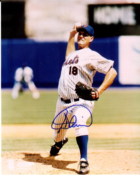 JEFF D'AMICO AUTOGRAPHED 8X10  NEW YORK METS