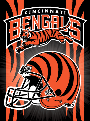 Vertical Flag, Cincinnati Bengals, Wincraft, NFL Licensed