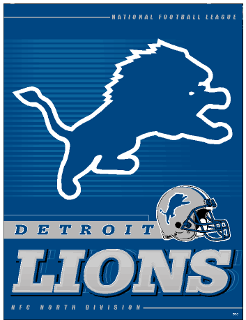 Vertical Flag, Detroit Lions, Wincraft, NFL Licensed