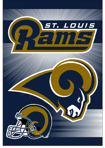 Vertical Flag, St. Louis Rams, Wincraft, NFL Licensed
