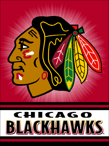 Vertical Flag, Chicago Blackhawks, Wincraft, NHL Licensed