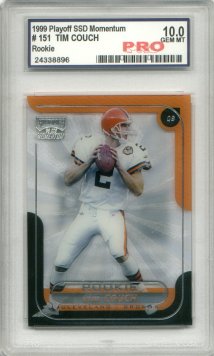 Tim Couch 1999 Playoff Momentum SSD RC #151, Graded Gem Mint 10 