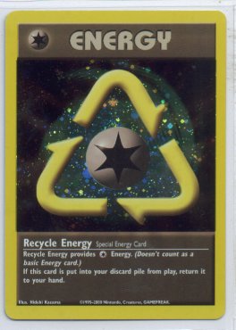 2002 Wizards Of The Coast Pokemon Recycle Energy HOLOFOIL League PROMO BEAUTIFUL!!