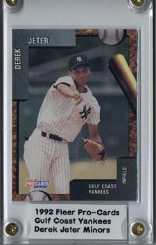 1992 Fleer Pro-Cards Baseball Minors Gulf Coast Yankees #3797 Derek Jeter Rookie League Card