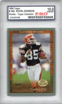 Kevin Johnson 1999 Topps Collection #342 Parallel RC, Graded Gem Mint 10