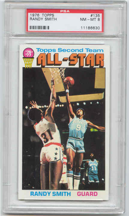 1976-77 Topps #135 Randy Smith All Star graded PSA 8 NM-MT
