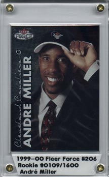 1999/00 Fleer Force Basketball Andre Miller Rookie Mint #109/1600 LIMITED!!