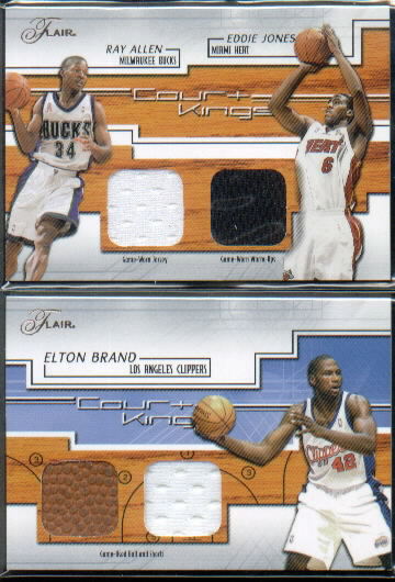 2002-03 Flair Court Kings Ball and Jersey #CKEB Elton Brand