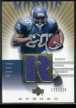 2002 UD Graded Rookie Jerseys Gold #MM500 Maurice Morris