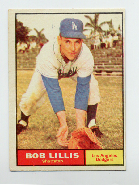 1961 Topps #38 Bob Lillis