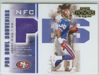 2001 Playoff Honors Souvenirs #PB1 Jerry Rice