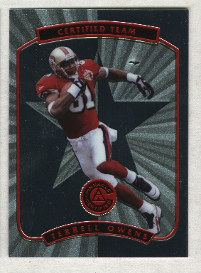 1998 Upper Deck UD Choice Terrell Owens San Francisco 49ers #160