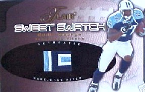 2002 Flair Sweet Swatch Memorabilia Patches #EGSS Eddie George/150