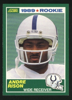 1989 Score #272 Andre Rison RC