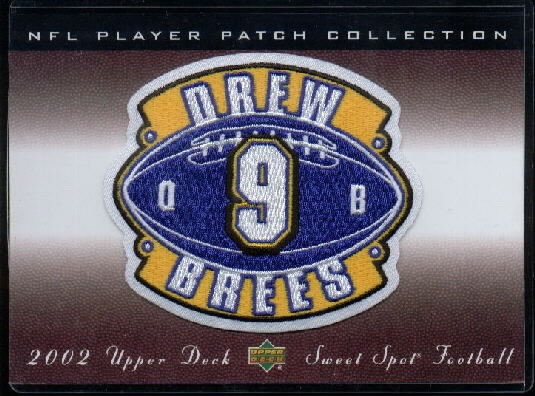 2002 Sweet Spot Patches #SWPDR Drew Brees