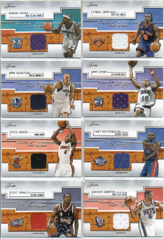 2002-03 Flair Court Kings Game Used #CKMB Mike Bibby