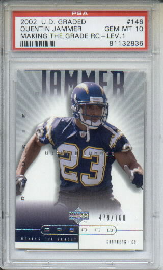 2002 UD Graded #146 Quentin Jammer P RC