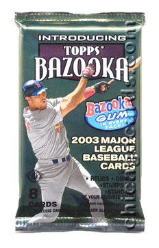 2003 Topps Bazooka Baseball Hobby Pack