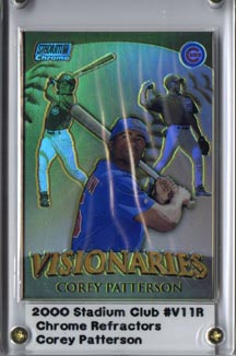 2000 Stadium Club Chrome Corey Patterson Visionaries Refractor Mint