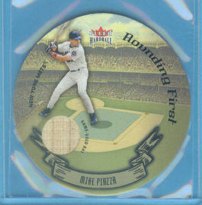 2003 Fleer Hardball Round Trippers Rounding First #11 Mike Piazza Bat/289