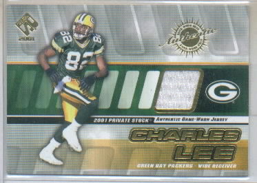 2001 Private Stock Game Worn Gear #62 Charles Lee