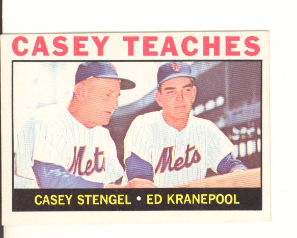 1964 Topps #393 Casey Teaches/Casey Stengel MG/Ed Kranepool