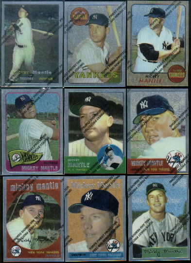1996 Topps Mantle Finest #9 Mickey Mantle 1959 Topps