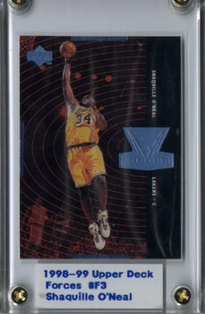 1998/99 Upper Deck Basketball Shaquille O'Neal Force Mint NICE!
