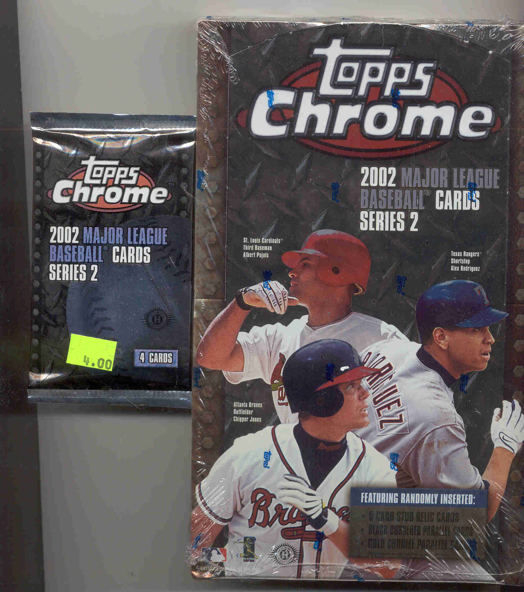 2002 Topps Chrome Series 2 Packs 4 Cards Per Pack 