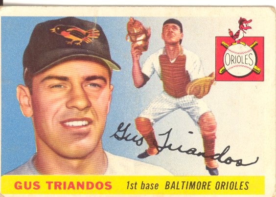 1955 Topps #64 Gus Triandos RC