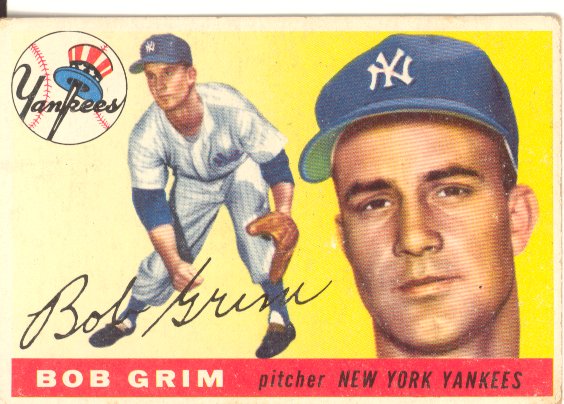 1955 Topps #80 Bob Grim RC