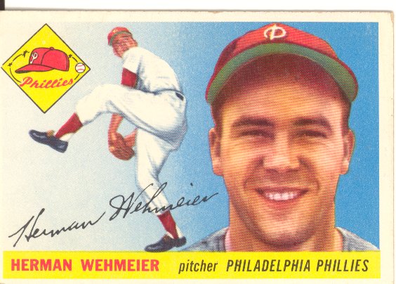 1955 Topps #29 Herman Wehmeier