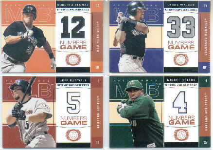 2003 Fleer Patchworks Numbers Game Jersey #JB Jeff Bagwell