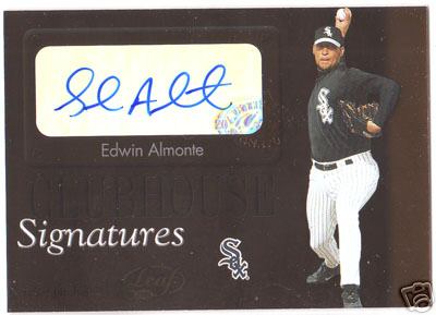 2003 Leaf Clubhouse Signatures Bronze #1 Edwin Almonte