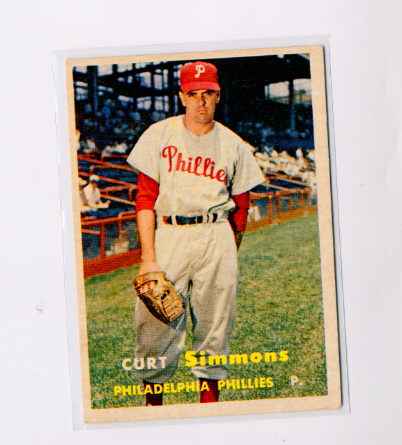 1957 Topps #158 Curt Simmons