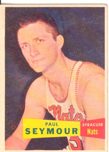 1957-58 Topps #72 Paul Seymour RC